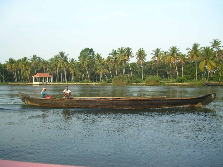 On The Backwaters of Kerala.