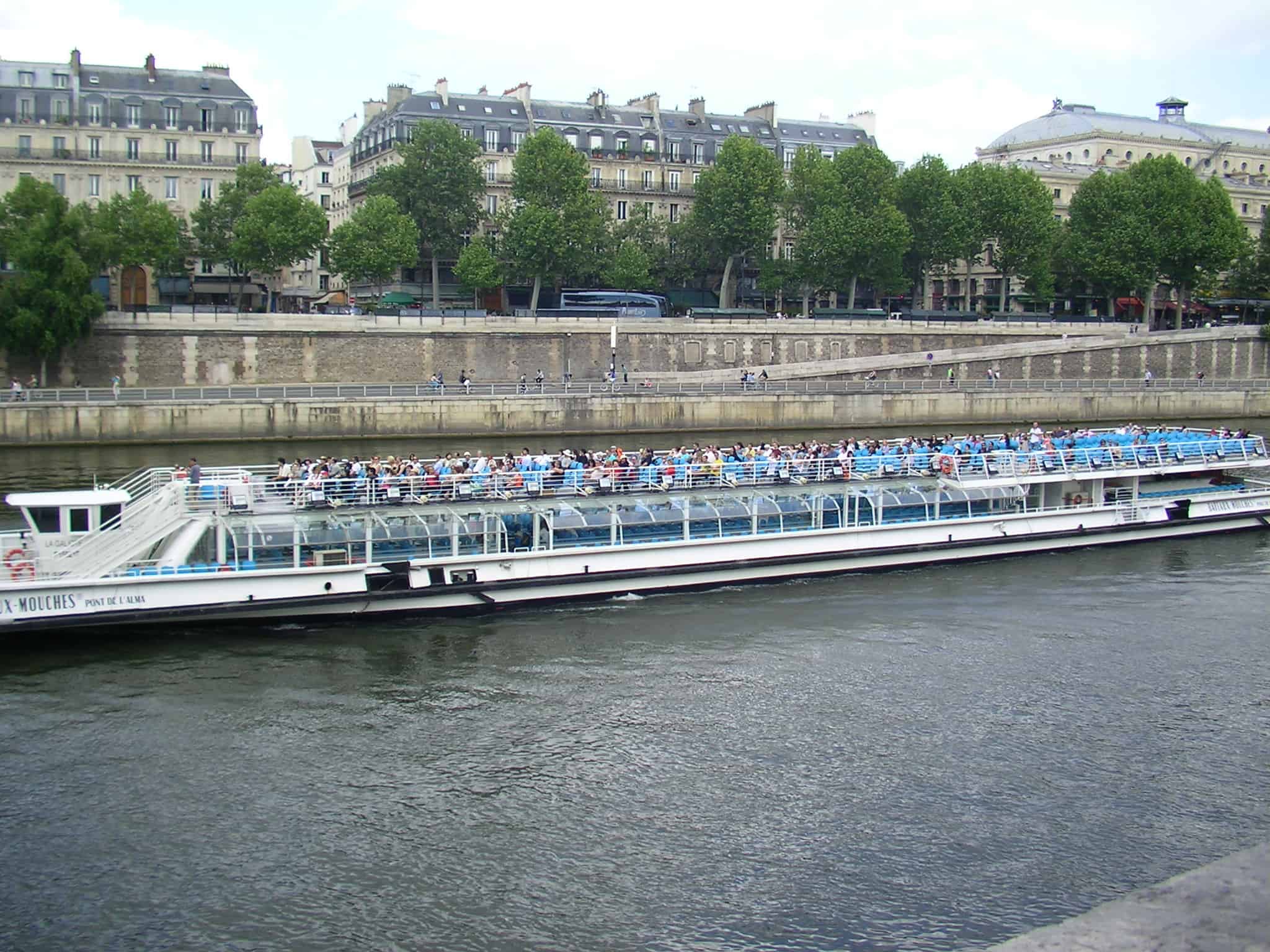 River Seine, Paris, tourist boat