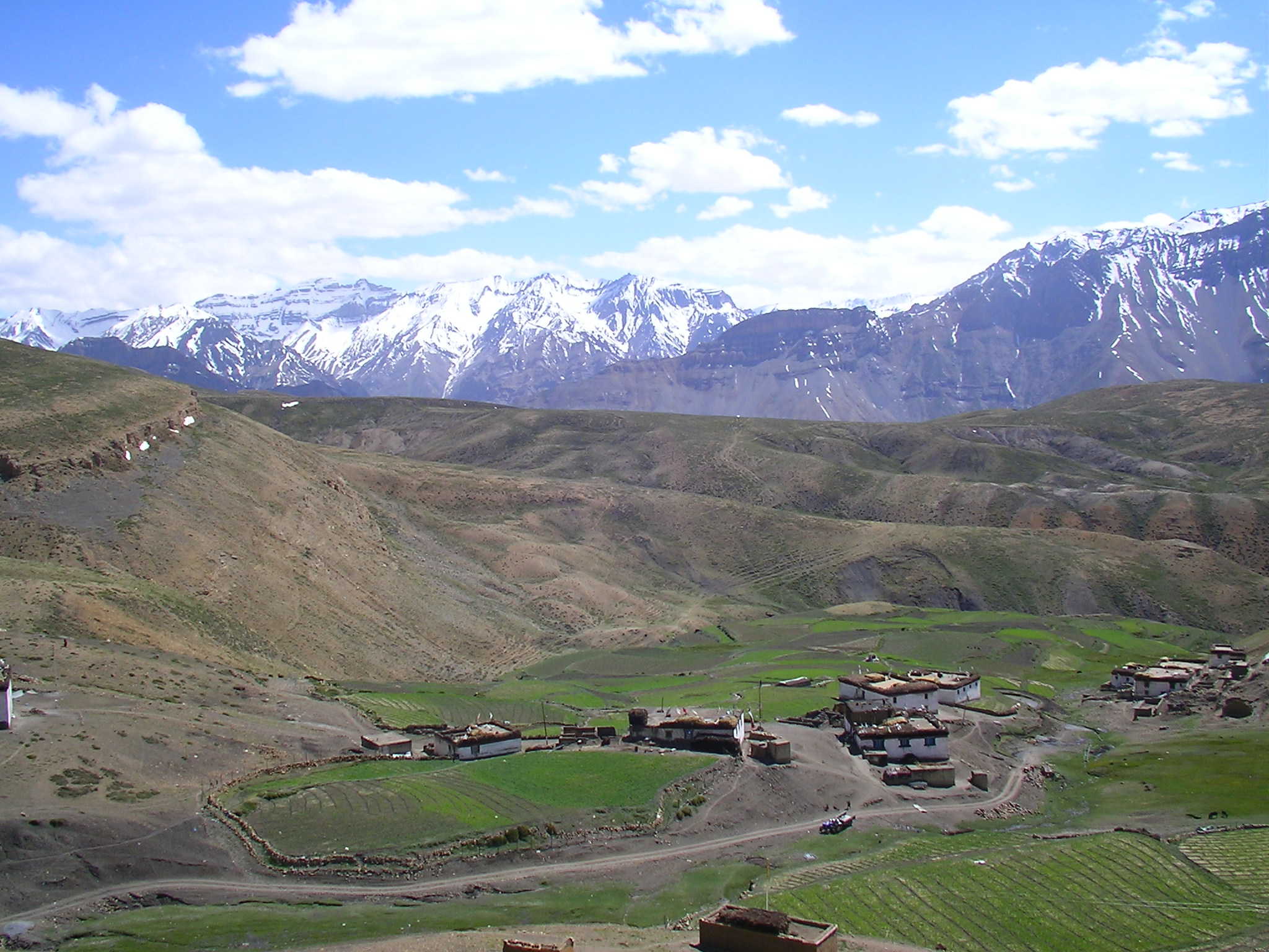 Pictures of Himalayas, Villages in India, Spiti, Komik