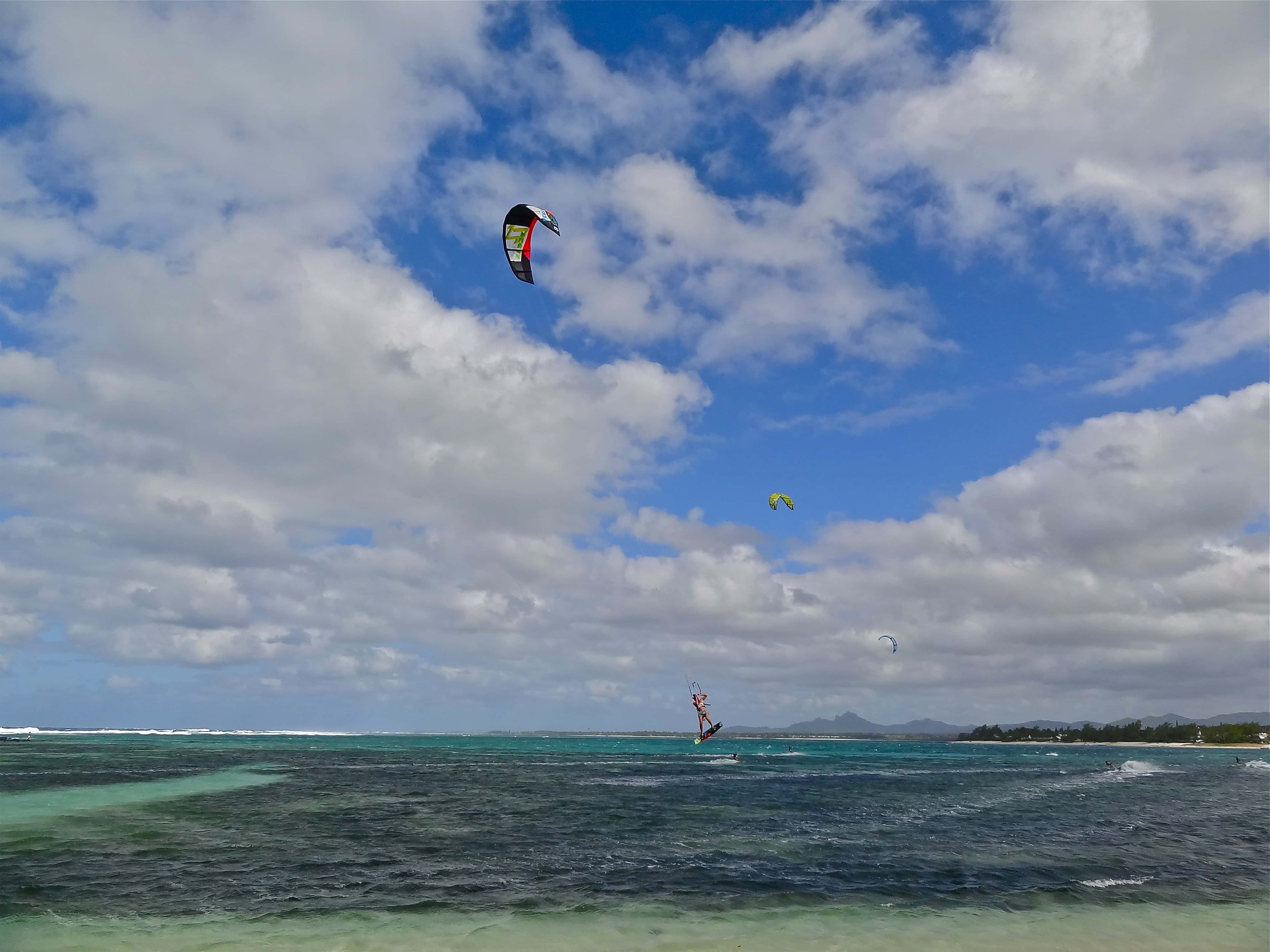 Kitesurf Mauritius, Mauritius kitesurfing, Kite Mauritius, kitesurfing photos