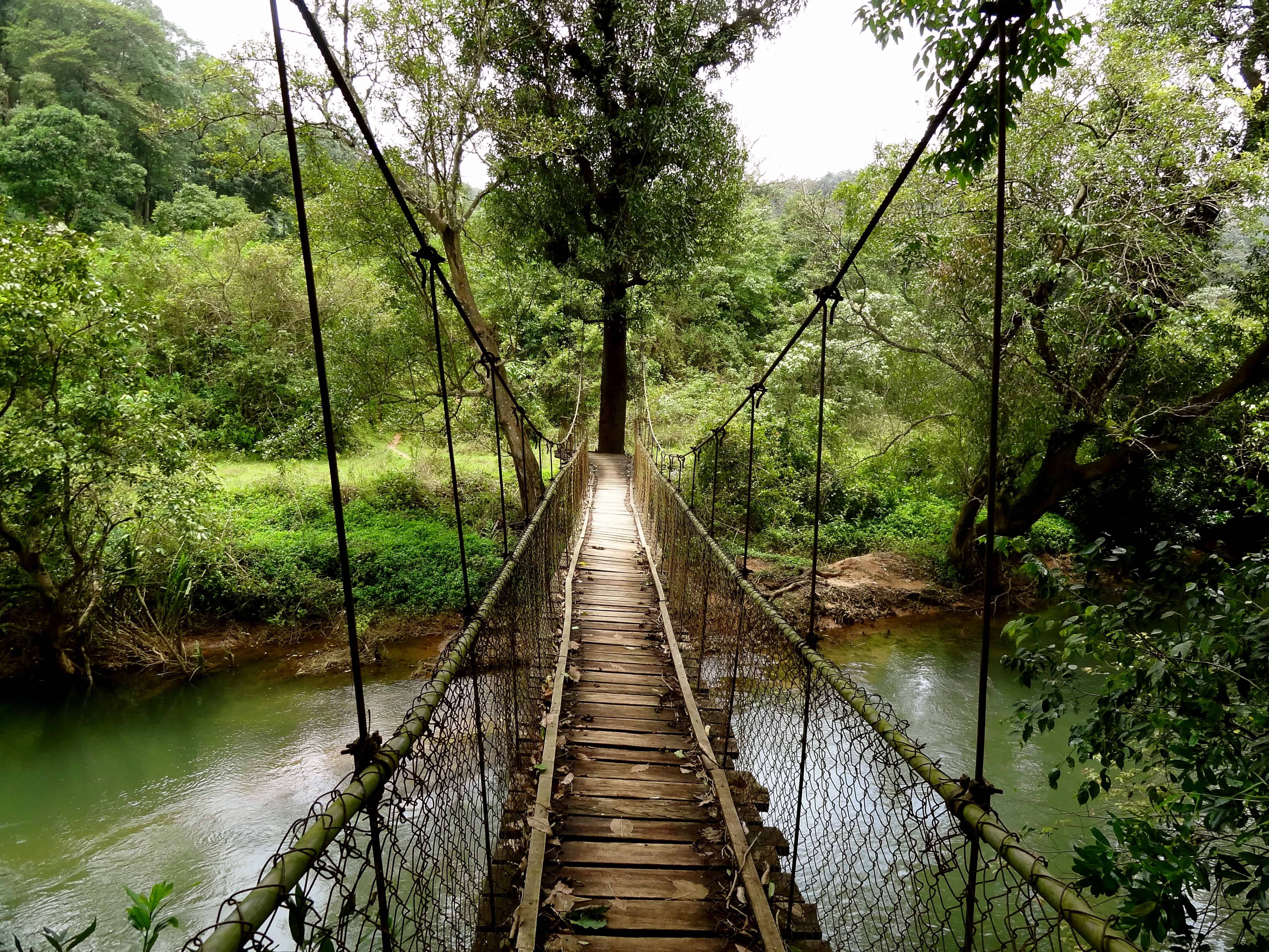 Coorg photos, Karnataka villages, hanging bridge, coorg forests