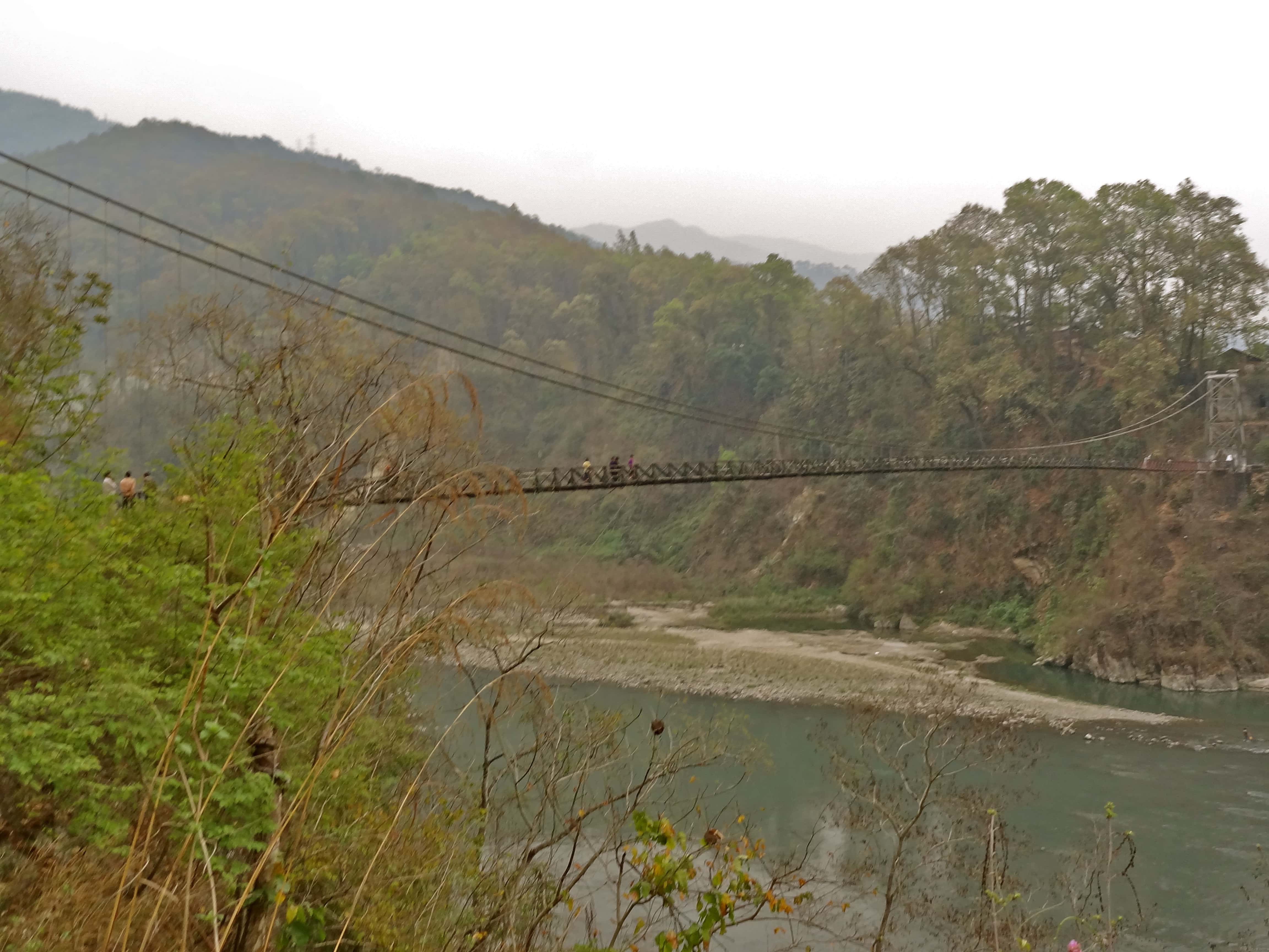 Rangeet river, suspension bridge