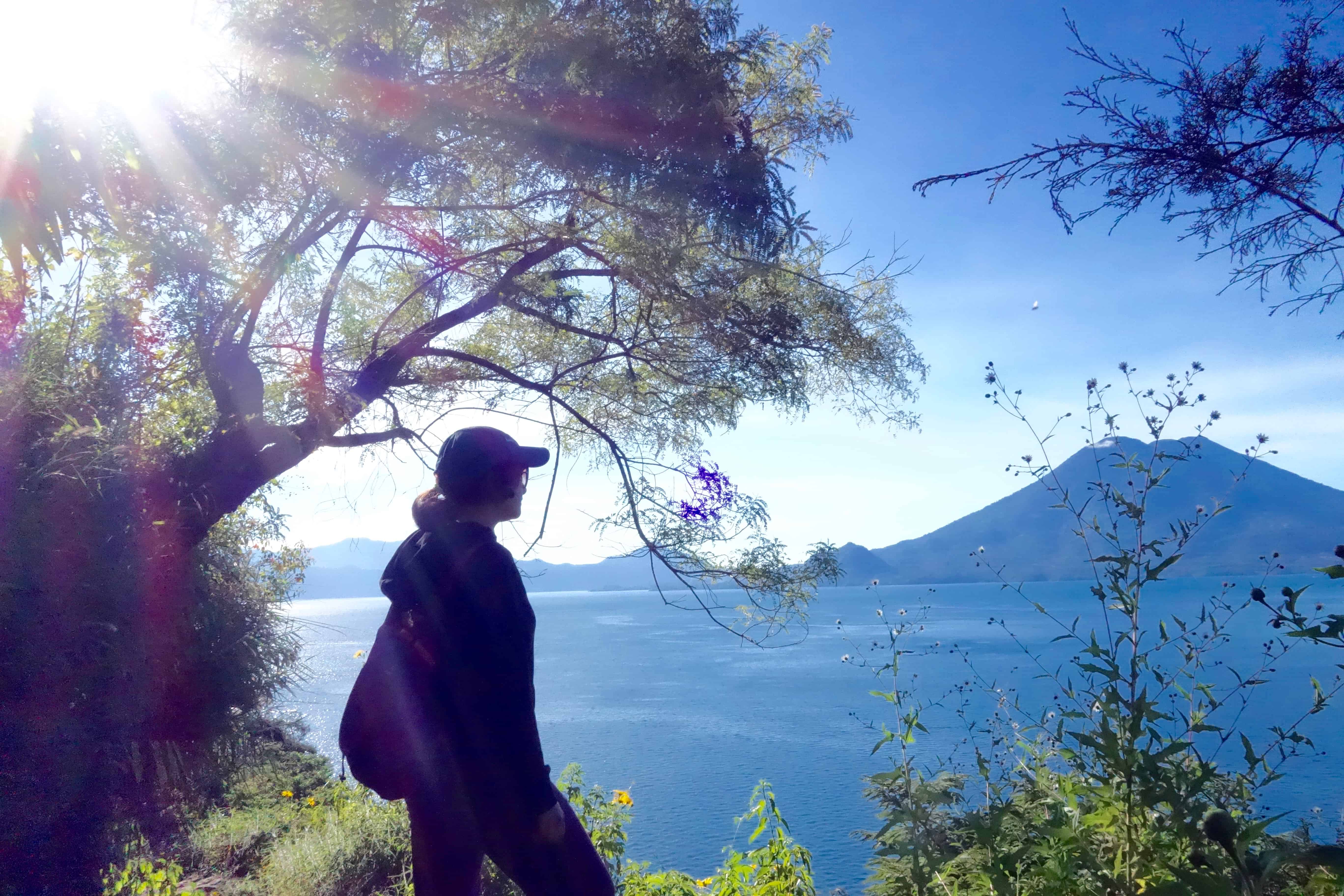 hiking lake atitlan, santa cruz to jaibalito hike