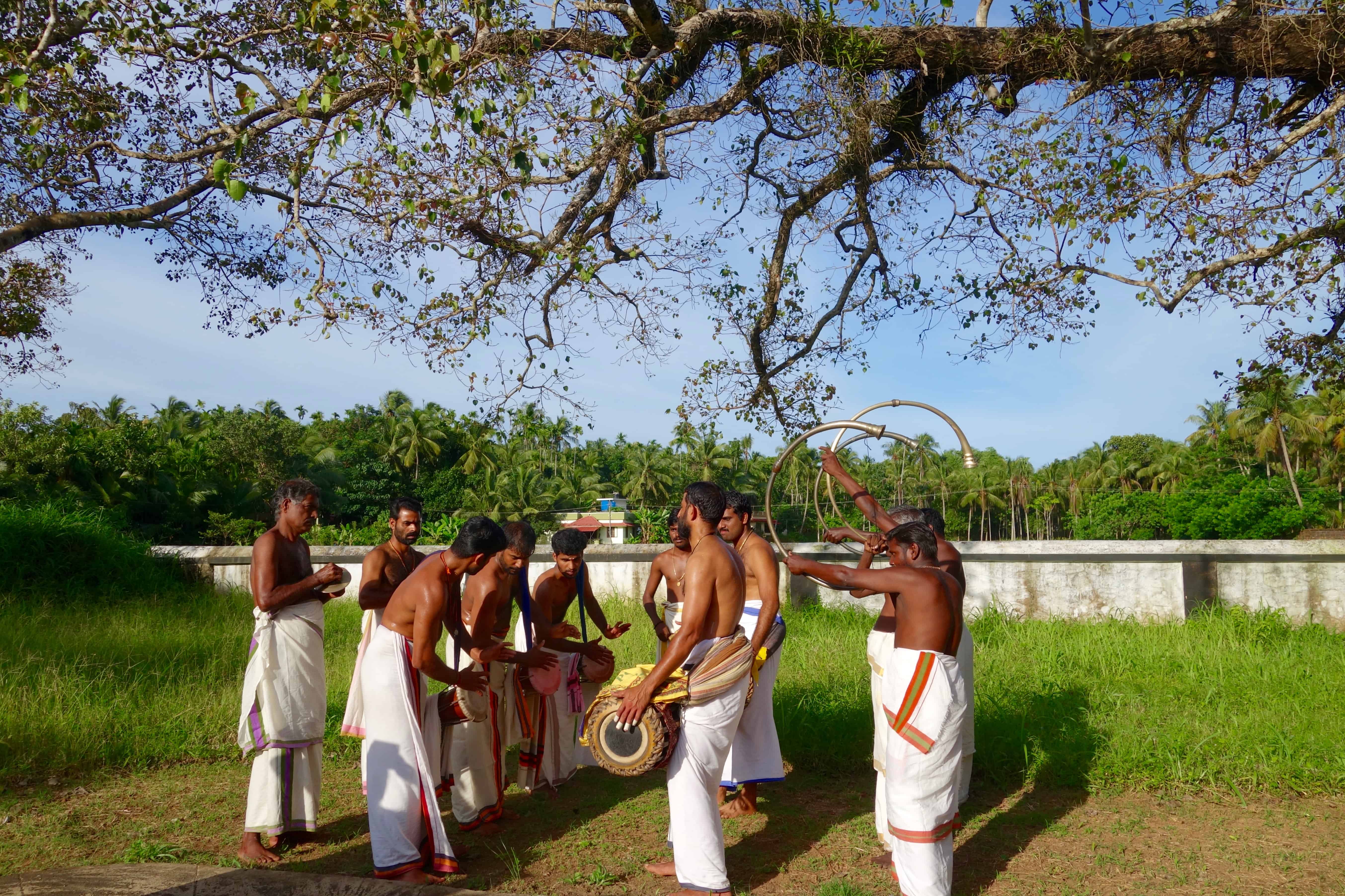 percussion music kerala, kerala for artists, responsible travel kerala, nila river, river nila kerala
