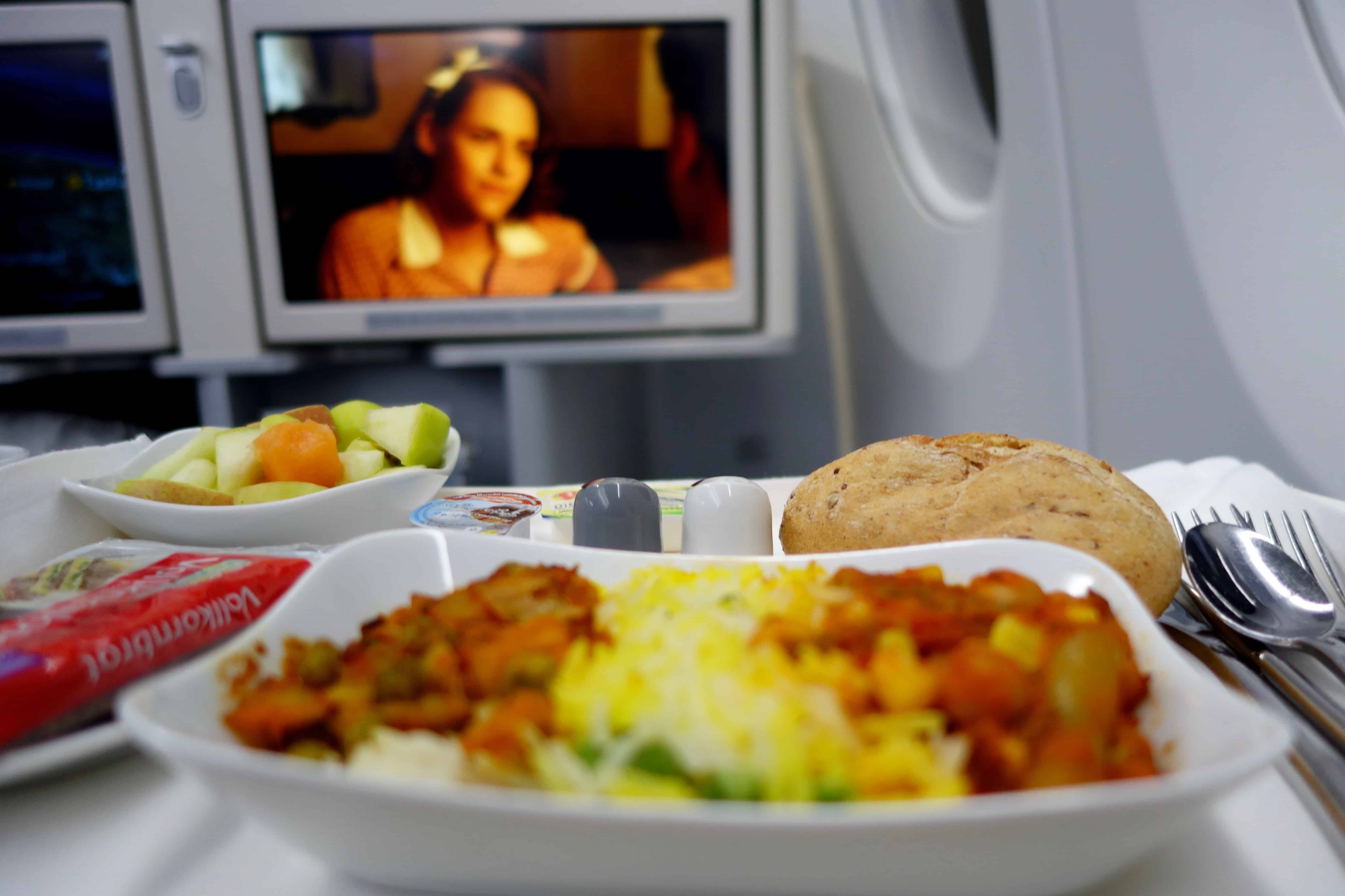 Lufthansa A350, lufthansa meals, lufthansa business class