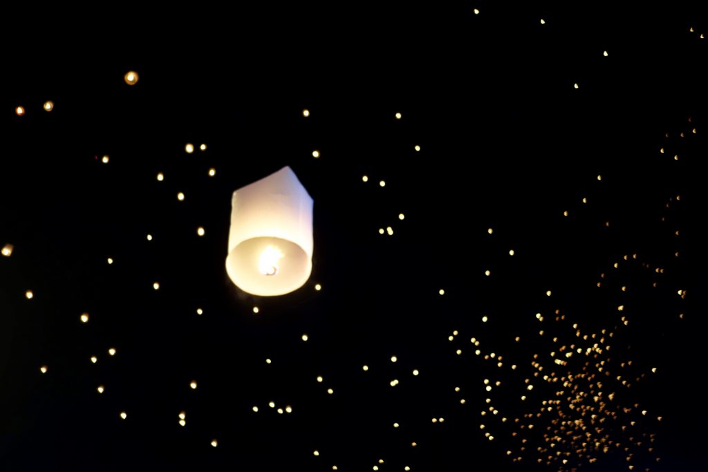 chiang mai lantern, thailand lantern festival, new years eve chiang mai