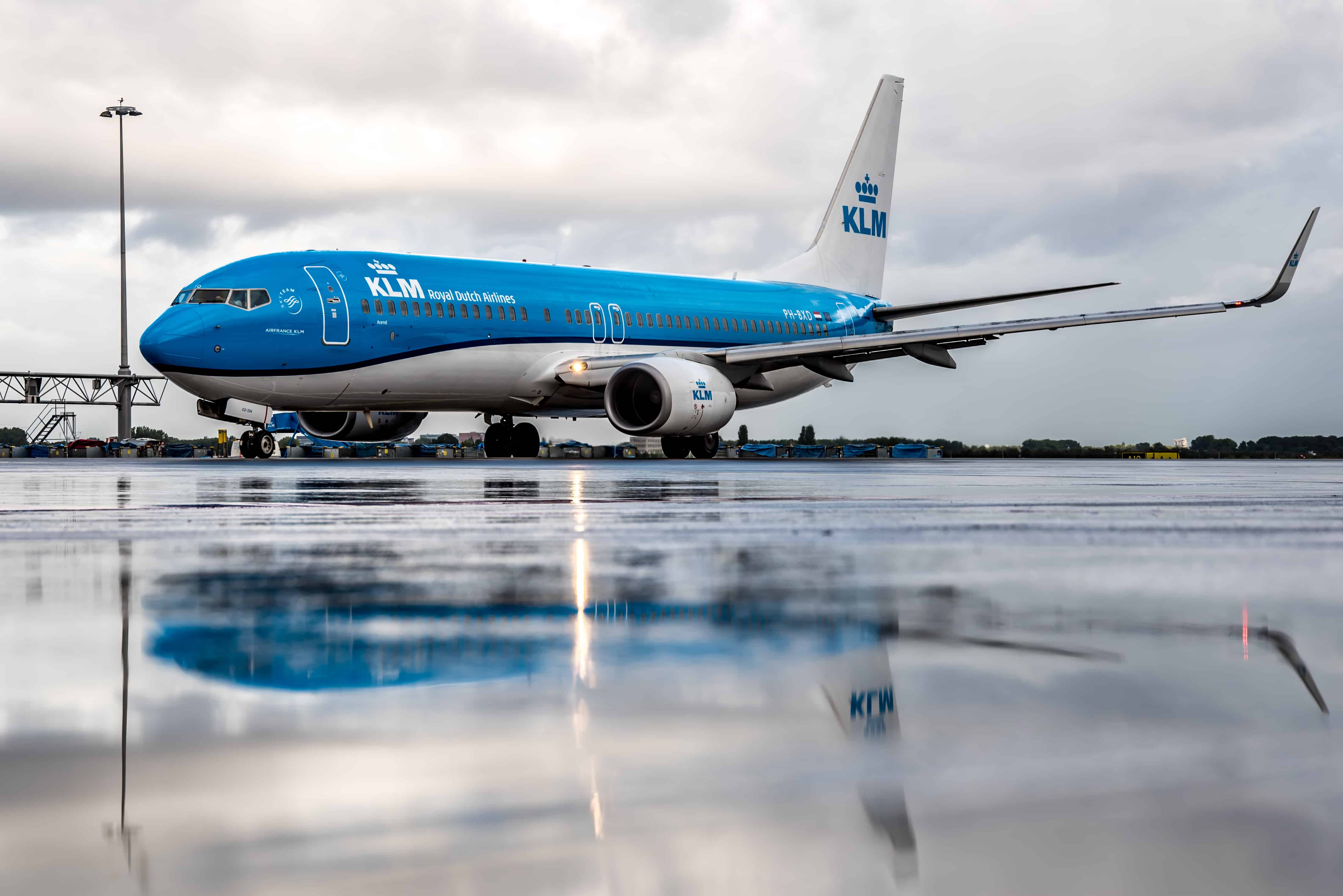 KLM flight, fly responsibly