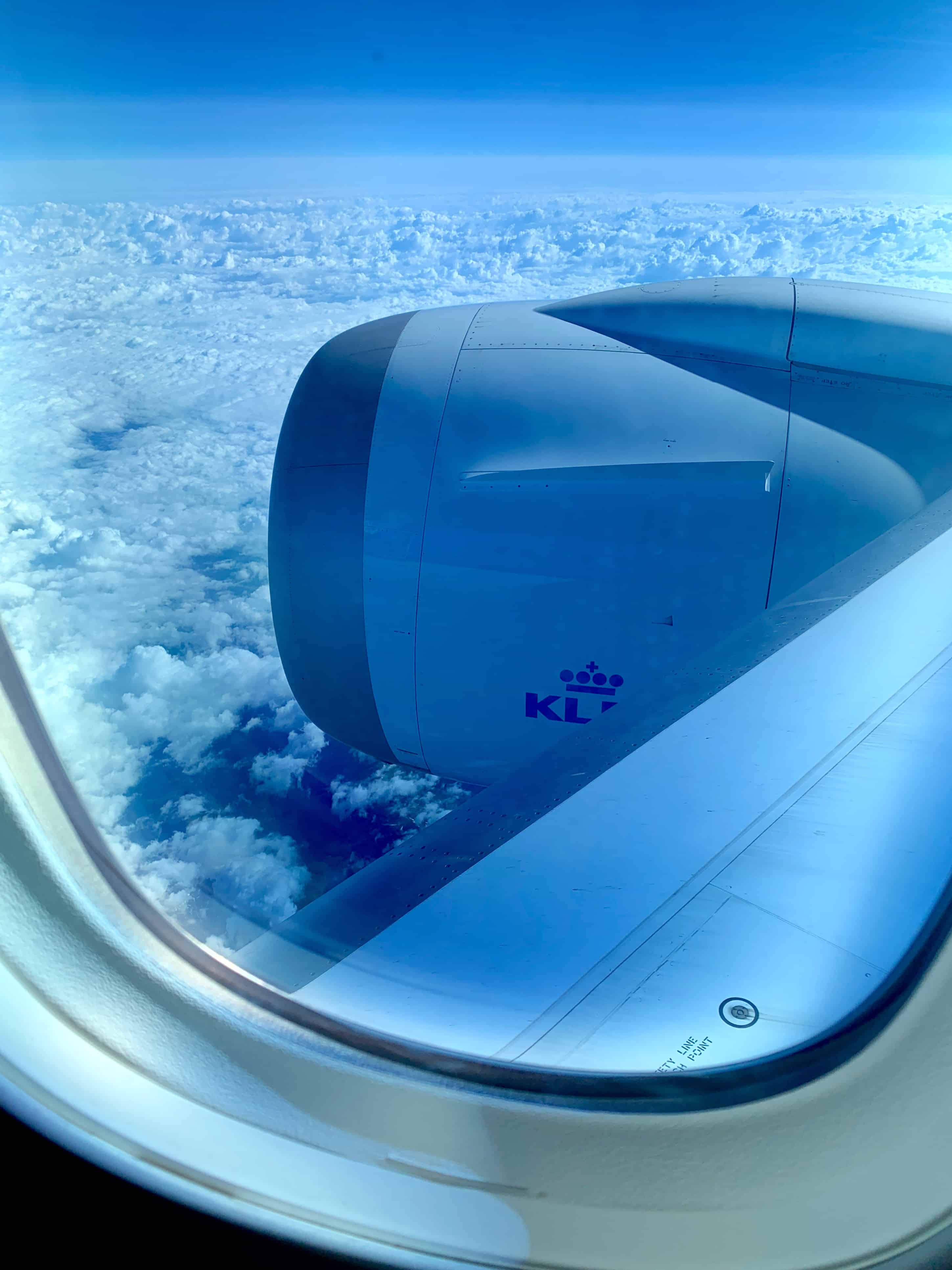 KLM flight, fly responsibly