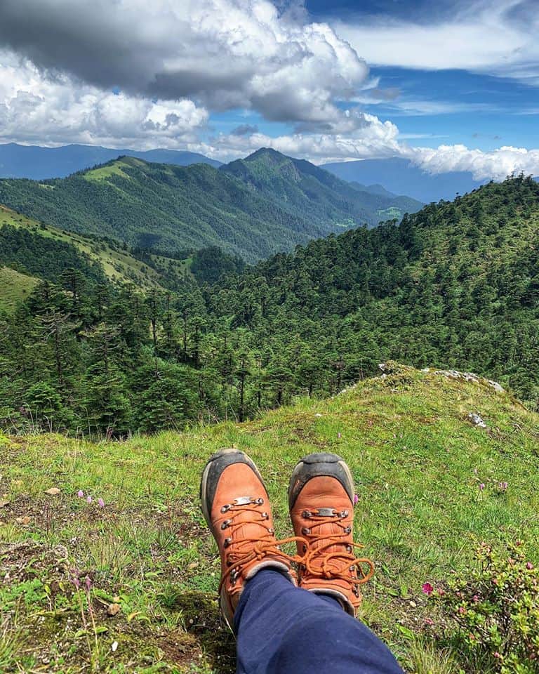 Nuptsonpata trek, bhutanese blogger