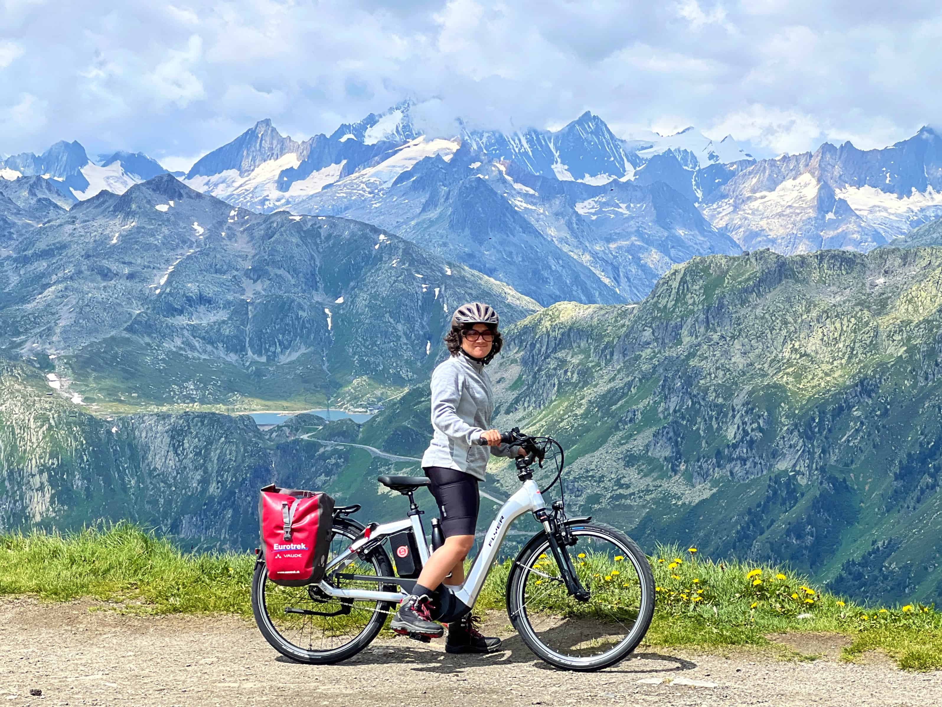 The Swiss Alps on an E bike 385 Km 7 Alpine Passes 6 Days